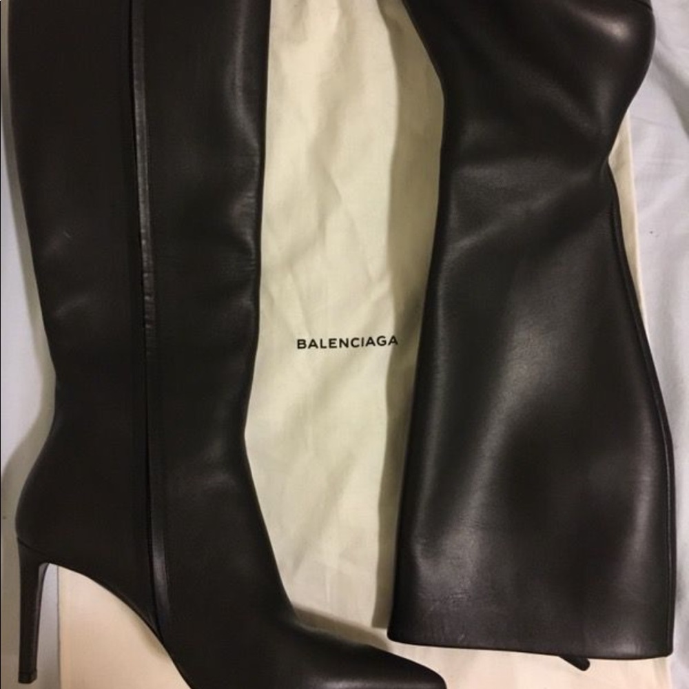 Balenciaga knee high boots